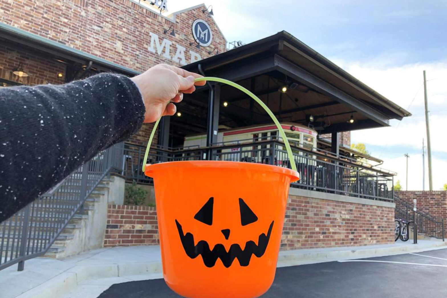Halloween Bucket at Marietta Square Market - Spooky delights and cheap eating places near me await in Marietta, Georgia.